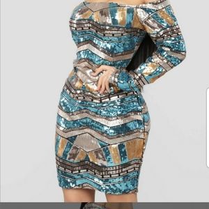 Fashion nova sequin dress